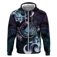 Personalised Polynesia Suicide Prevention Awareness Zip Hoodie No Story Should End Too Soon
