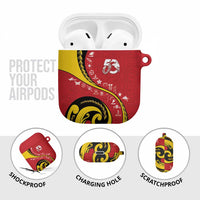 Papua New Guinea Independence AirPods Case Special Style Red Version LT05 - Polynesian Pride