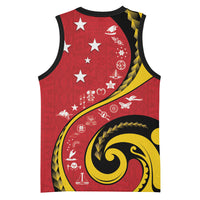 Papua New Guinea Independence Basketball Jersey Special Style Red Version LT05 - Polynesian Pride
