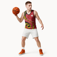 Papua New Guinea Independence Basketball Jersey Special Style Red Version LT05 - Polynesian Pride