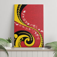 Papua New Guinea Independence Canvas Wall Art Special Style Red Version LT05 - Polynesian Pride