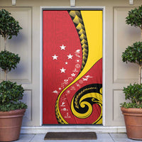 Papua New Guinea 50th Independence Anniversary Door Cover Special Style Red Version - Polynesian Pride