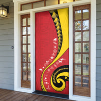 Papua New Guinea Independence Door Cover Special Style Red Version LT05 - Polynesian Pride