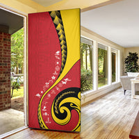 Papua New Guinea Independence Door Cover Special Style Red Version LT05 - Polynesian Pride