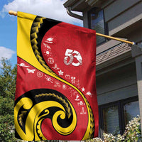 Papua New Guinea 50th Independence Anniversary Garden Flag Special Style Red Version - Polynesian Pride