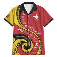Papua New Guinea Independence Hawaiian Shirt Special Style Red Version LT05 Red - Polynesian Pride