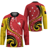 Papua New Guinea Independence Hockey Jersey Special Style Red Version LT05 - Polynesian Pride