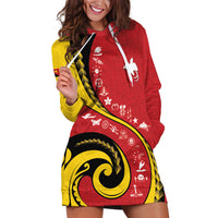 Papua New Guinea Independence Hoodie Dress Special Style Red Version LT05 Red - Polynesian Pride