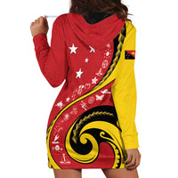 Papua New Guinea Independence Hoodie Dress Special Style Red Version LT05 - Polynesian Pride