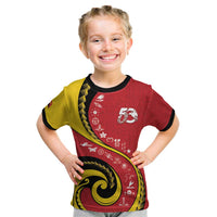 Papua New Guinea Independence Kid T Shirt Special Style Red Version LT05 Red - Polynesian Pride
