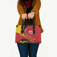 Papua New Guinea 50th Independence Anniversary Leather Bag Special Style Red Version - Polynesian Pride