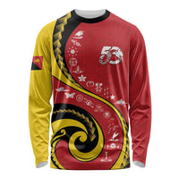 Papua New Guinea Independence Long Sleeve Shirt Special Style Red Version LT05 Unisex Red - Polynesian Pride