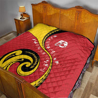 Papua New Guinea Independence Quilt Special Style Red Version LT05 - Polynesian Pride