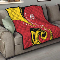 Papua New Guinea Independence Quilt Special Style Red Version LT05 - Polynesian Pride
