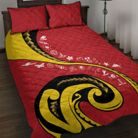 Papua New Guinea Independence Quilt Bed Set Special Style Red Version LT05 Red - Polynesian Pride