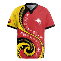 Papua New Guinea Independence Rugby Jersey Special Style Red Version LT05 Red - Polynesian Pride