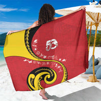Papua New Guinea 50th Independence Anniversary Sarong Special Style Red Version - Polynesian Pride
