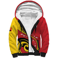 Papua New Guinea Independence Sherpa Hoodie Special Style Red Version LT05 Unisex Red - Polynesian Pride
