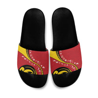 Papua New Guinea Independence Slide Sandals Special Style Red Version LT05 Red - Polynesian Pride