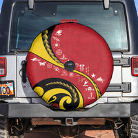 Papua New Guinea Independence Spare Tire Cover Special Style Red Version LT05 Red - Polynesian Pride