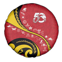 Papua New Guinea Independence Spare Tire Cover Special Style Red Version LT05 - Polynesian Pride