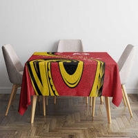 Papua New Guinea 50th Independence Anniversary Tablecloth Special Style Red Version - Polynesian Pride