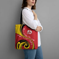 Papua New Guinea 50th Independence Anniversary Tote Bag Special Style Red Version - Polynesian Pride