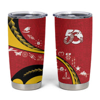 Papua New Guinea Independence Tumbler Cup Special Style Red Version LT05 Red - Polynesian Pride