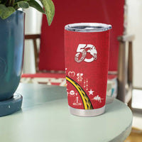Papua New Guinea Independence Tumbler Cup Special Style Red Version LT05 - Polynesian Pride
