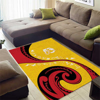 Papua New Guinea Independence Area Rug Special Style Yellow Version LT05 - Polynesian Pride