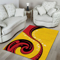 Papua New Guinea Independence Area Rug Special Style Yellow Version LT05 - Polynesian Pride
