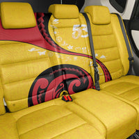 Papua New Guinea Independence Back Car Seat Cover Special Style Yellow Version LT05 - Polynesian Pride