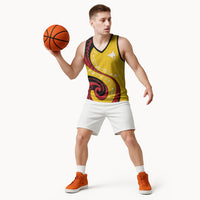 Papua New Guinea Independence Basketball Jersey Special Style Yellow Version LT05 - Polynesian Pride