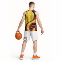 Papua New Guinea Independence Basketball Jersey Special Style Yellow Version LT05 - Polynesian Pride