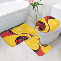 Papua New Guinea Independence Bathroom Set Special Style Yellow Version LT05 Mat Set Only (3 pcs) One Size Yellow - Polynesian Pride