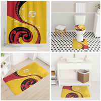 Papua New Guinea Independence Bathroom Set Special Style Yellow Version LT05 Shower Curtain Only Yellow - Polynesian Pride