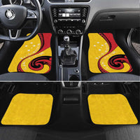 Papua New Guinea 50th Independence Anniversary Car Mats Special Style Yellow Version - Polynesian Pride