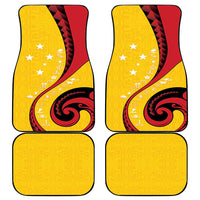 Papua New Guinea Independence Car Mats Special Style Yellow Version LT05 - Polynesian Pride