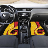 Papua New Guinea Independence Car Mats Special Style Yellow Version LT05 Set 2pcs - Front Yellow - Polynesian Pride