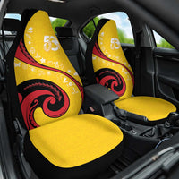 Papua New Guinea Independence Car Seat Cover Special Style Yellow Version LT05 One Size Yellow - Polynesian Pride