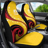 Papua New Guinea Independence Car Seat Cover Special Style Yellow Version LT05 - Polynesian Pride