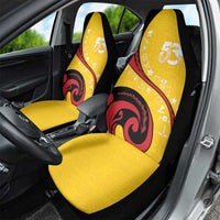 Papua New Guinea Independence Car Seat Cover Special Style Yellow Version LT05 - Polynesian Pride