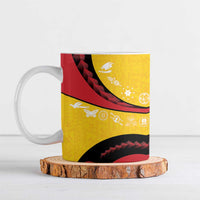 Papua New Guinea 50th Independence Anniversary Ceramic Mug Special Style Yellow Version - Polynesian Pride