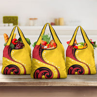 Papua New Guinea Independence Grocery Bag Special Style Yellow Version LT05 3-pack One Size Yellow - Polynesian Pride