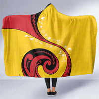 Papua New Guinea Independence Hooded Blanket Special Style Yellow Version LT05 One Size Yellow - Polynesian Pride