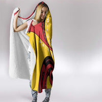 Papua New Guinea Independence Hooded Blanket Special Style Yellow Version LT05 - Polynesian Pride