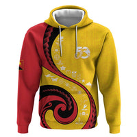 Papua New Guinea Independence Hoodie Special Style Yellow Version LT05 Pullover Hoodie Yellow - Polynesian Pride