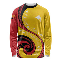 Papua New Guinea Independence Long Sleeve Shirt Special Style Yellow Version LT05 Unisex Yellow - Polynesian Pride