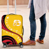 Papua New Guinea Independence Luggage Cover Special Style Yellow Version LT05 Yellow - Polynesian Pride