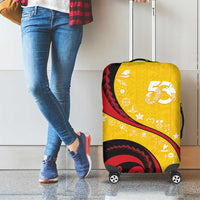 Papua New Guinea Independence Luggage Cover Special Style Yellow Version LT05 - Polynesian Pride